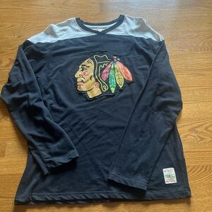 NHL Black and Gray Long Sleeve Shirt